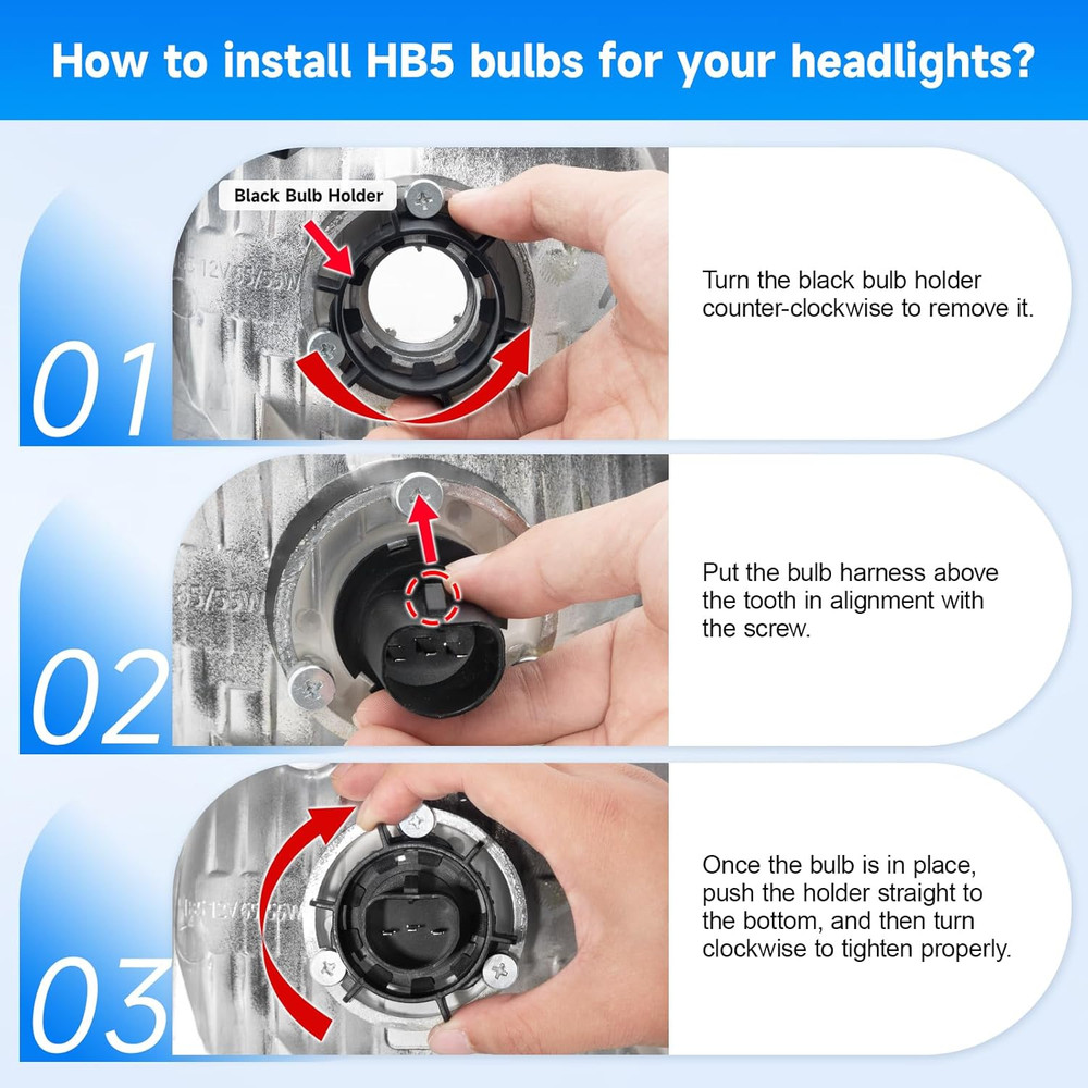 LED DRL Headlight Assembly Fit for 2001-2011 Ford Ranger W/Sequential Turn Light