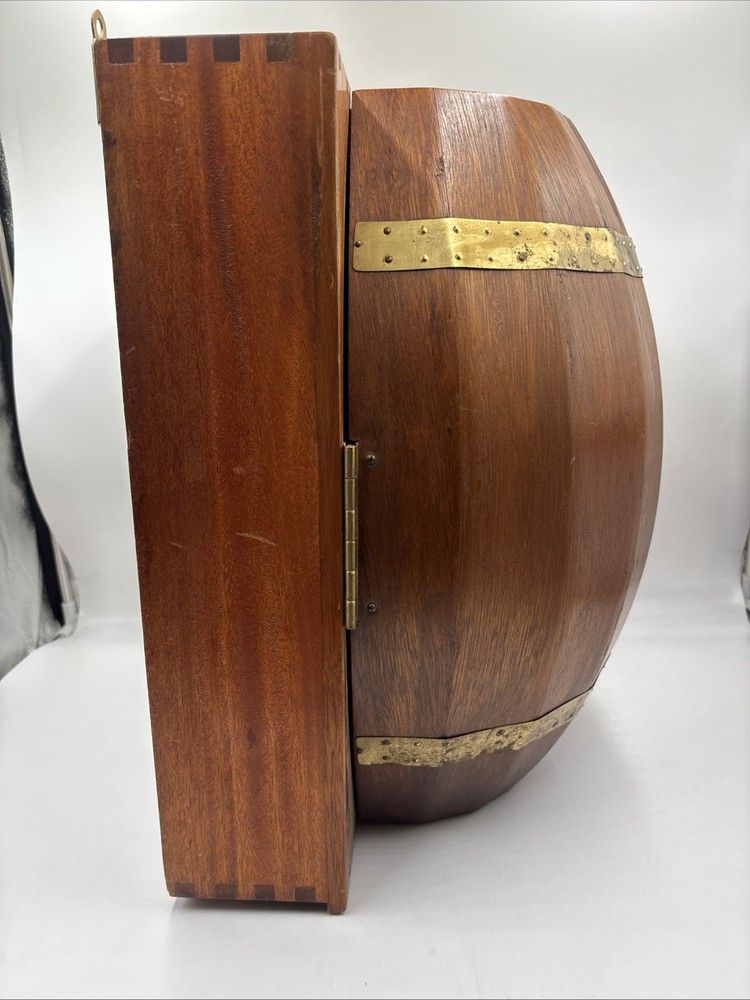 Mahogany Barrel Wine Rack / Wine Holder