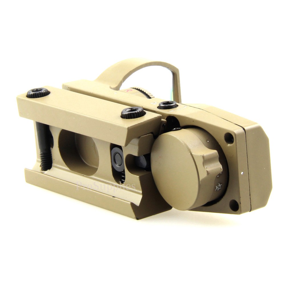 TAN Reflex Red/Green Dot Sight w/4 Reticles Metal Scope