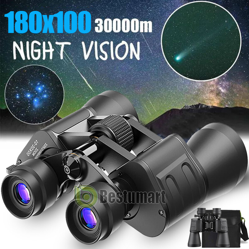 100x180 Autofocus Binoculars Powerful Long Range Fixed Focus Telescope Goggles