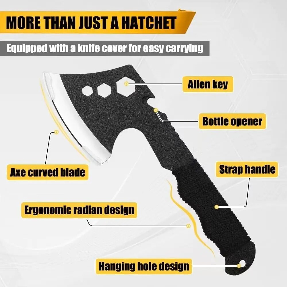 Small Tomahawk Mini Hatchet Lightweight Axe Emergency Survival Multi Function