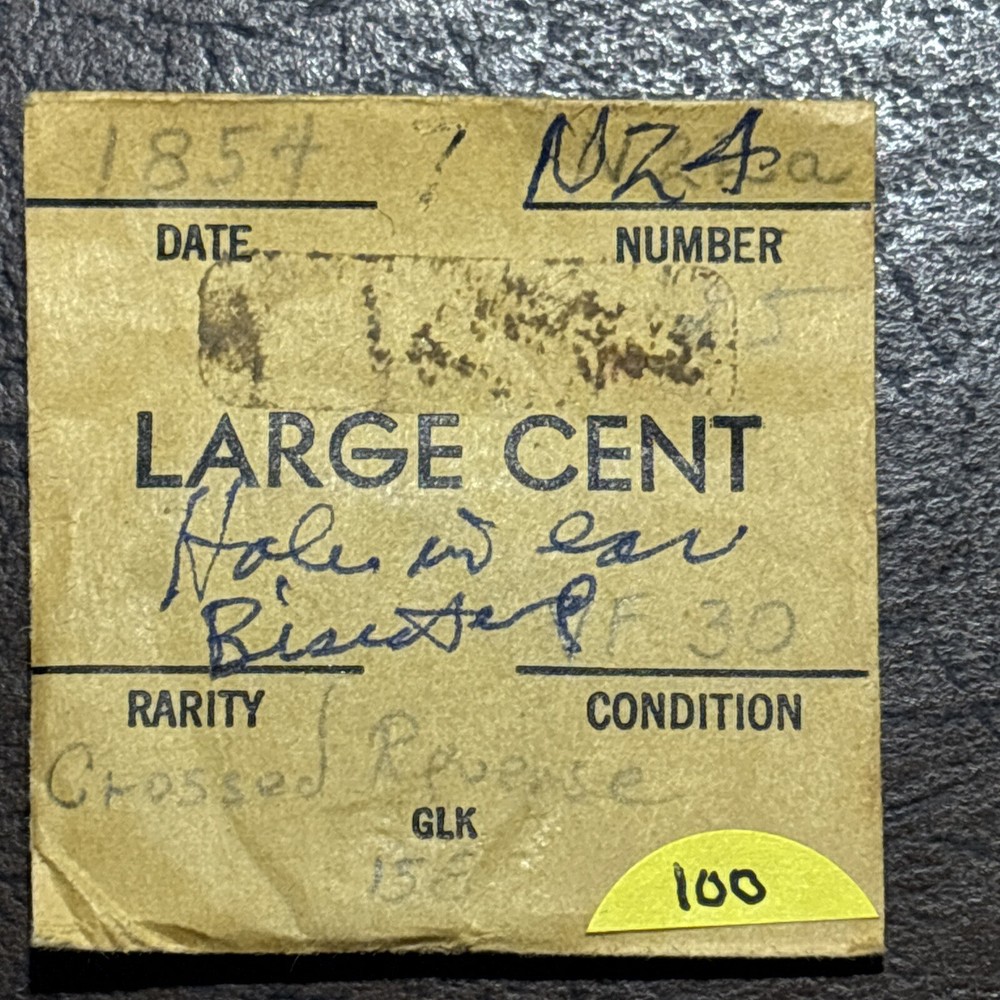 1854 Braided hair Large Cent