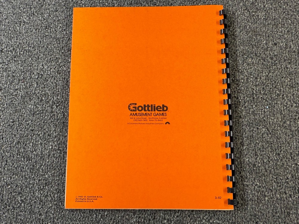 Gottlieb Devil's Dare Pinball Machine Game Manual Schematics ORIGINAL