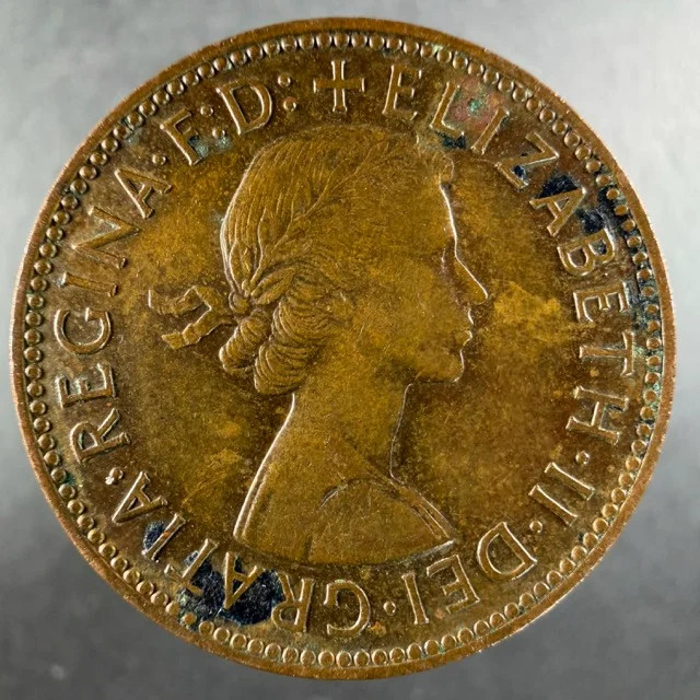 1959 Great Britain Half Penny Choice Example Elizabeth II Bronze