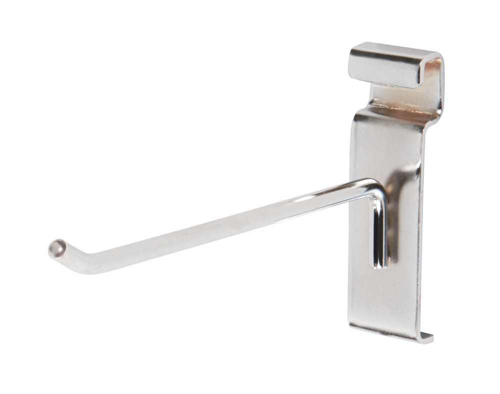 SSWBasics 6 Inch Chrome Peg Hook for Gridwall Hooks - Essential Grid Wall