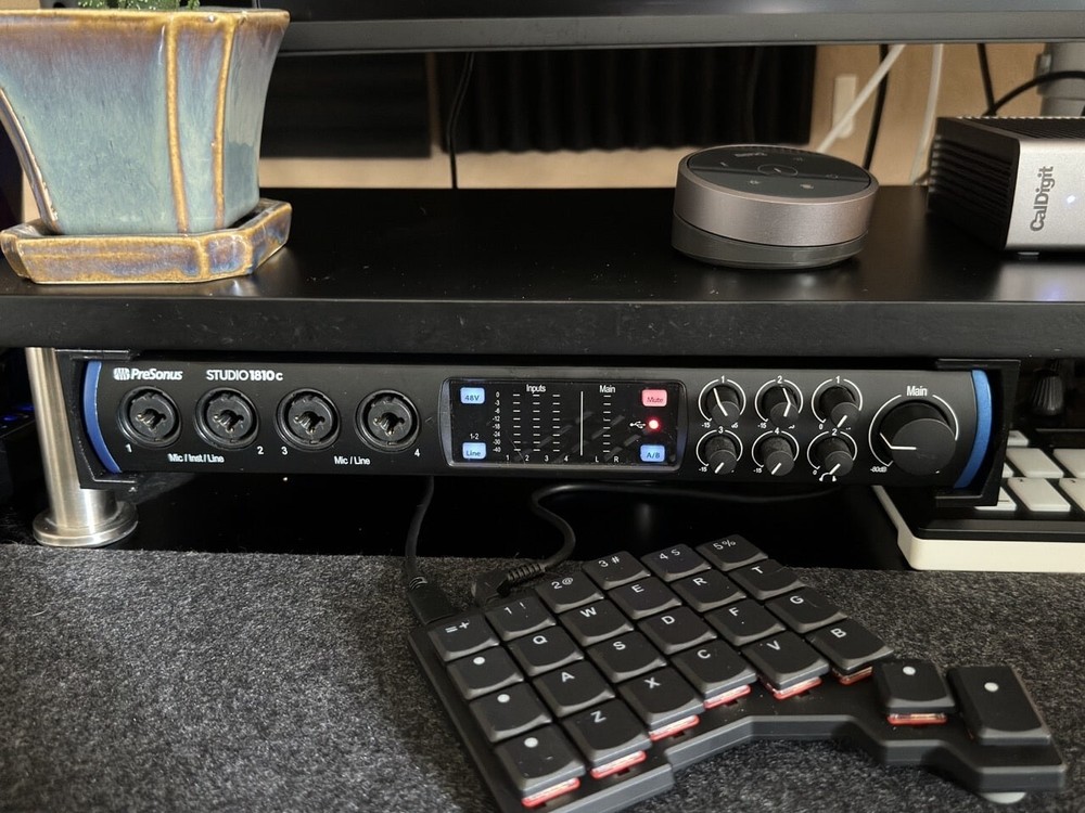 Under Desk Mounted Holder for Presonus Studio 1810C Audio Recording Interface