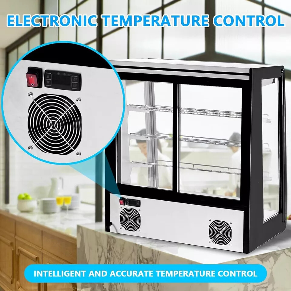 7 Cu.Ft Refrigerated Display Case Commercial Countertop Refrigerator With LED