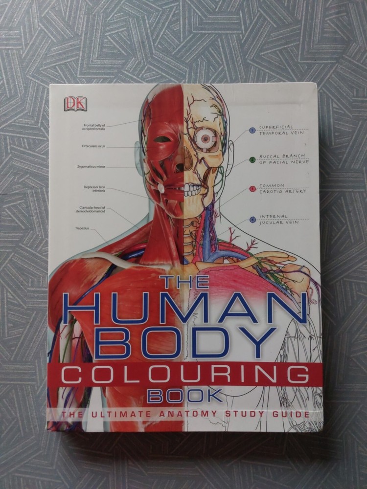 DK : THE HUMAN BODY COLOURING BOOK**2011 VG+ CONDITION