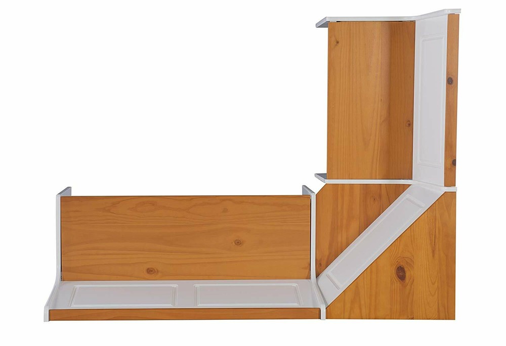 3 pc White Wood Top Breakfast Nook Dining Set Corner Booth Bench Kitchen Table
