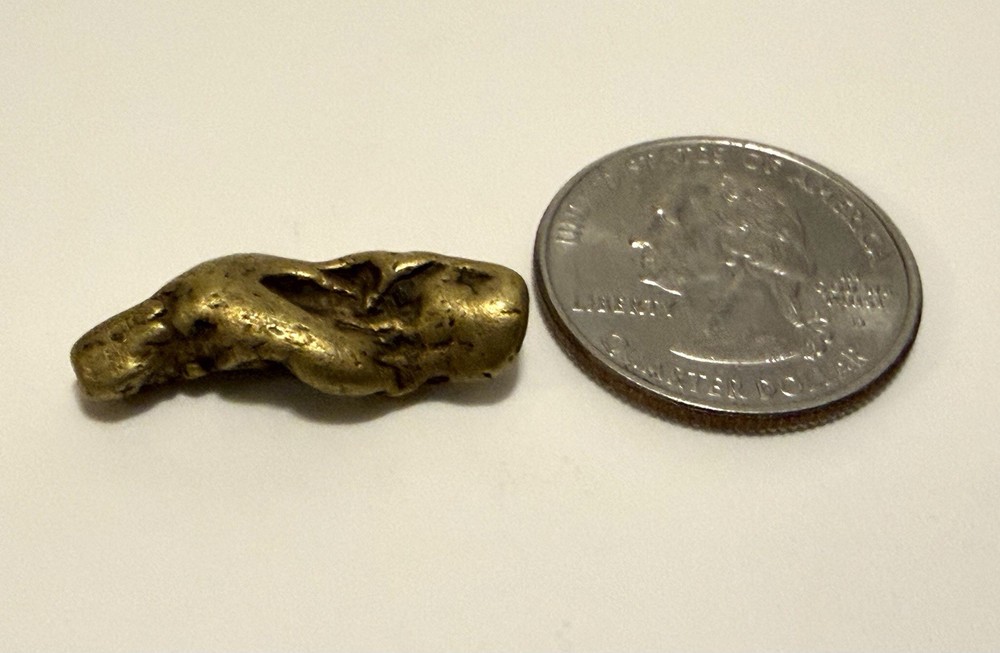 Alaska Gold Nugget 9.55 grams Great specimen With Unique Shape