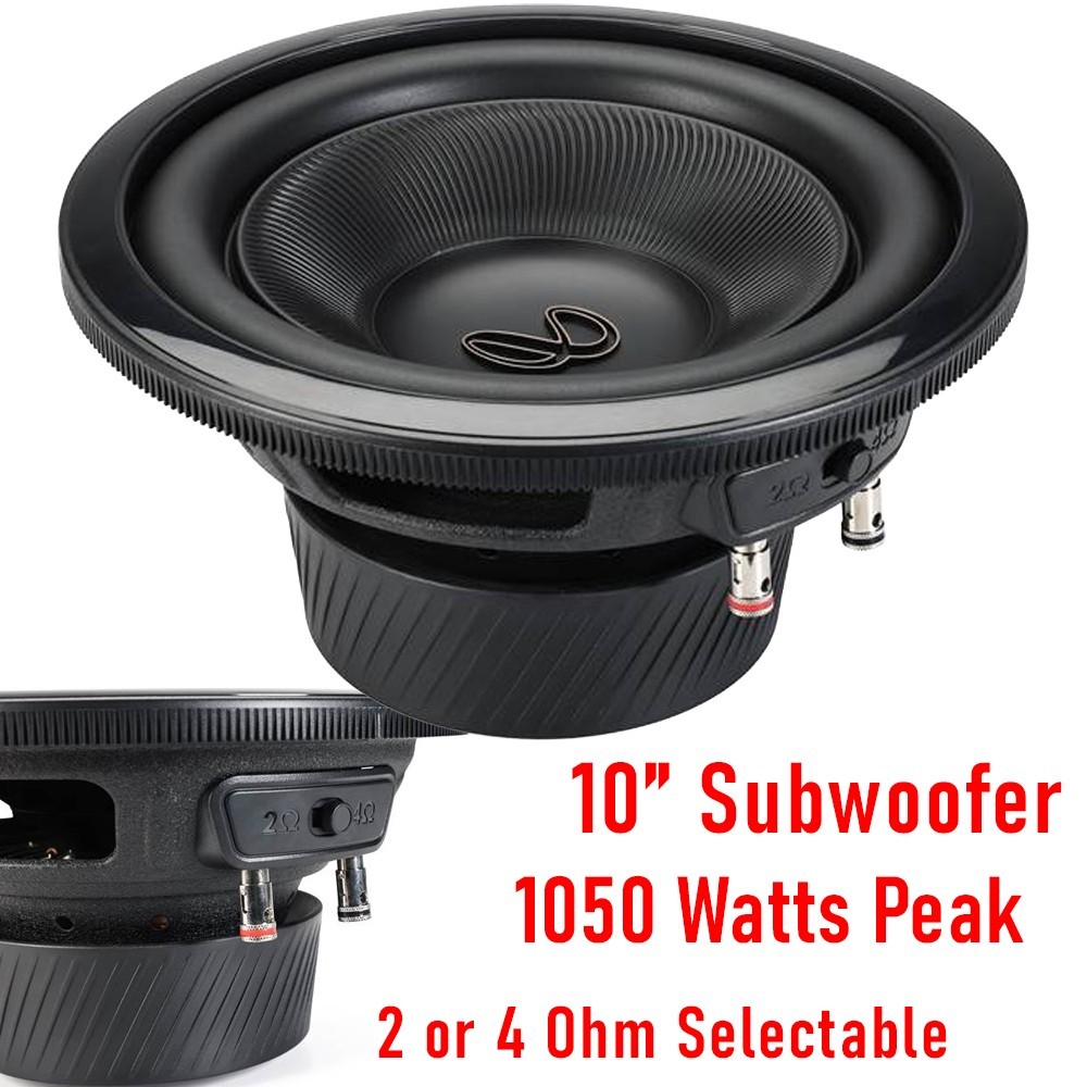 2 Infinity REF-103W 10" SVC 2 or 4 Ohm Switchable Subwoofer 1050 Watts Peak EACH