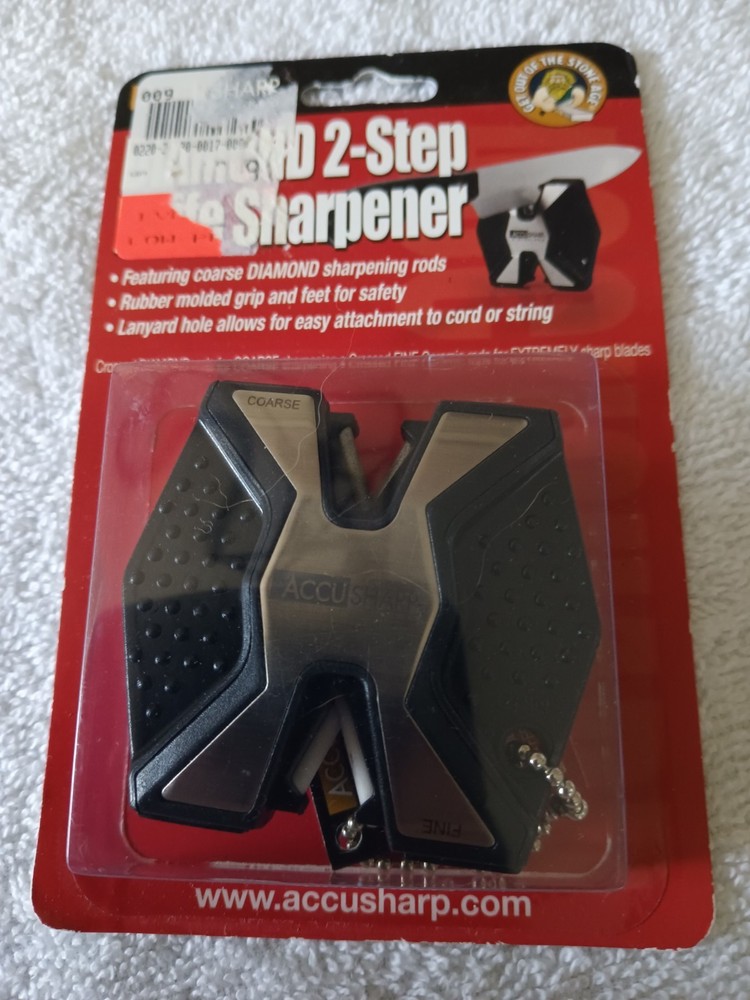 Accu Sharp Diamond 2 Step Knife Sharpner. New In Package.