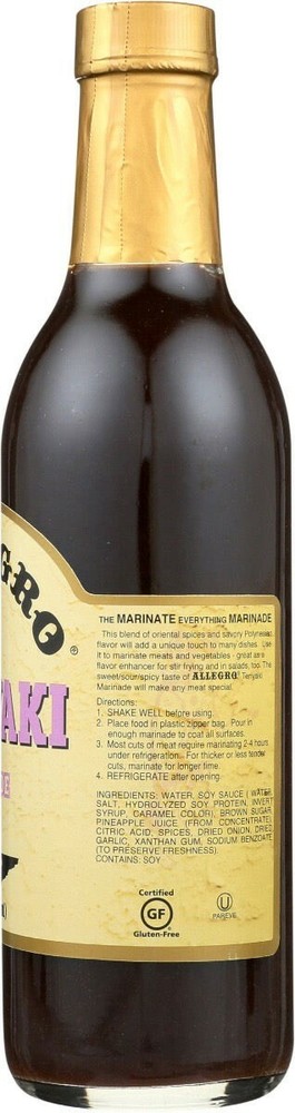 Allegro Teriyaki Marinade - 12.7 oz