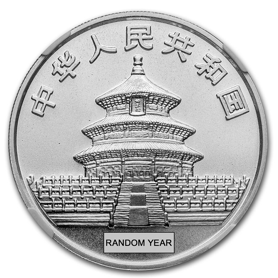 China 1 oz Silver Panda MS-69 NGC (Random Year)