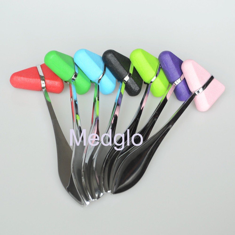 2pc Medical Diagnostic Tool Triangle Neurological Hammer Percussor Reflex Hammer