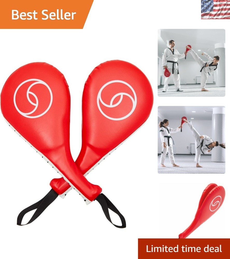 2-Pack Taekwondo Kick Pads - Durable Striking Target for Martial Arts Training