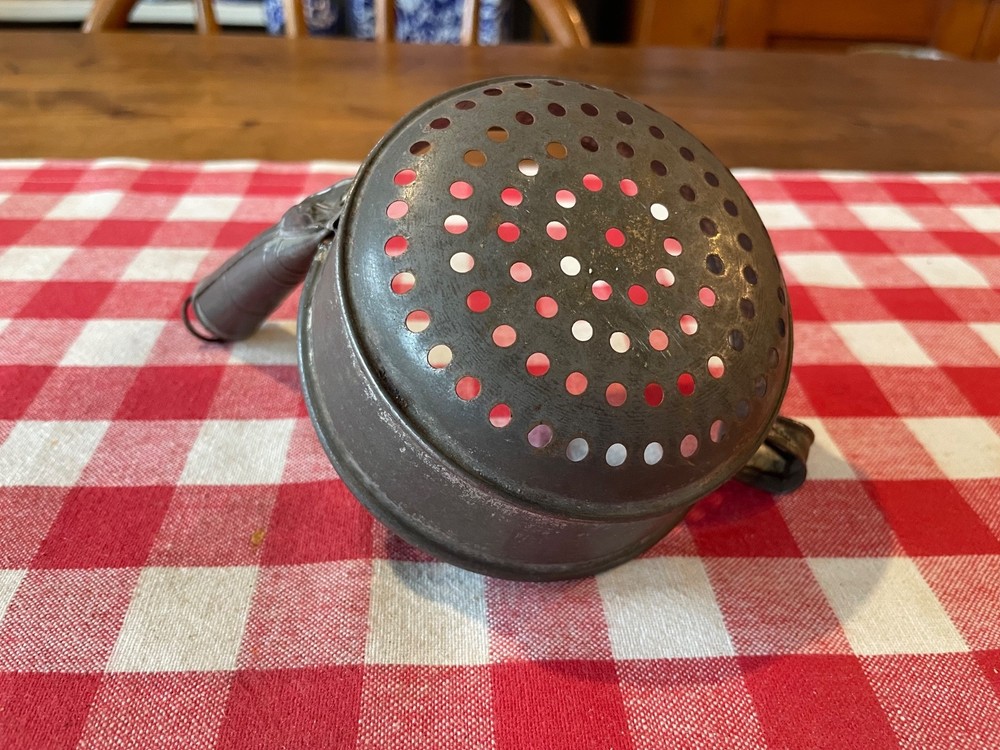 Antique Tin Strainer