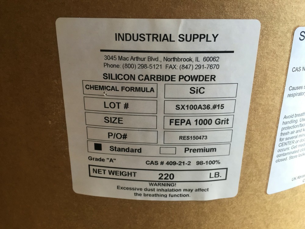 1000 GRIT SILICON CARBIDE POWDER CHOOSE YOUR QUANTITY