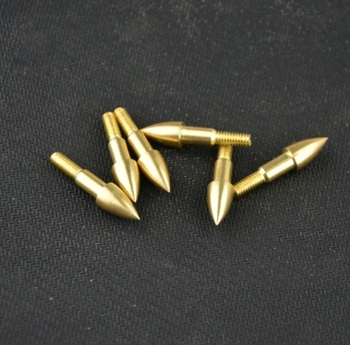 Target Archery Points | Screw-In Field Points | 100 Grain (12 Pack) Gold