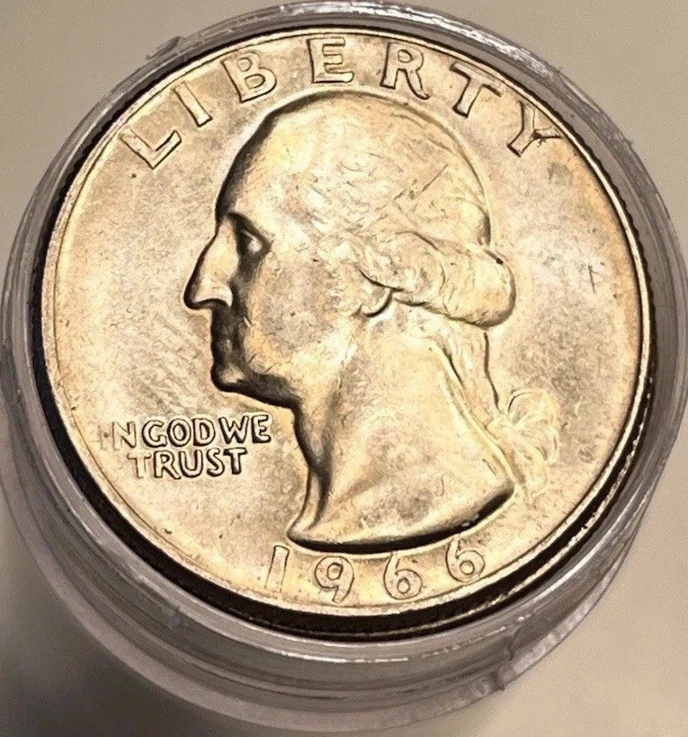 Nice Roll 1966 Washington Quarters Gem Brilliant Uncirculated - See Description