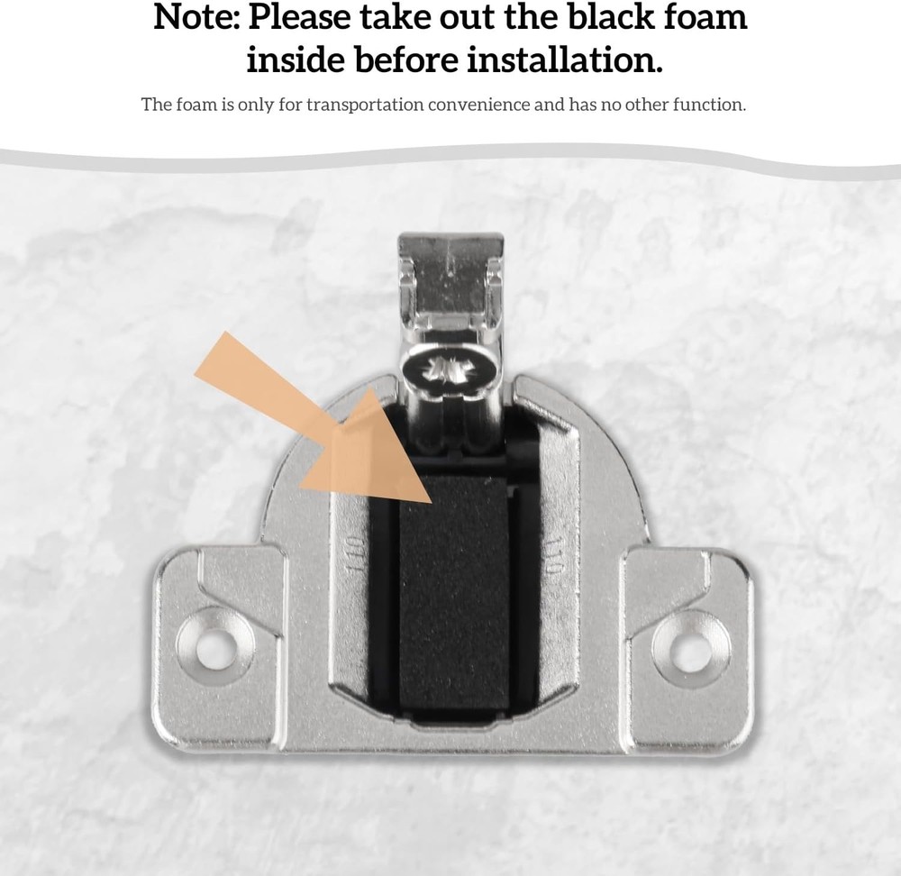 Replacement Cabinet Hinges, 110 Degrees Screw on Compact, 8 Pack