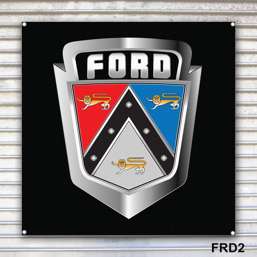 Classic Ford Banner Sign Wall Art