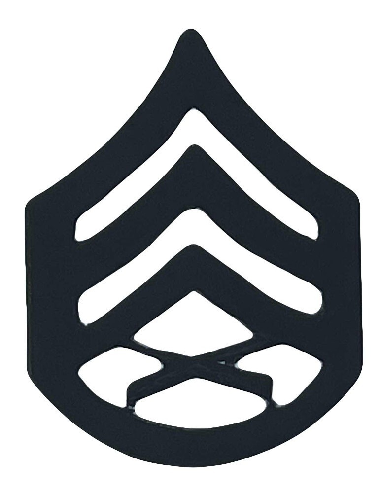3 Pack Marine Corps Staff Sergeant Black Chevron Hat Cap Lapel Pin M-714