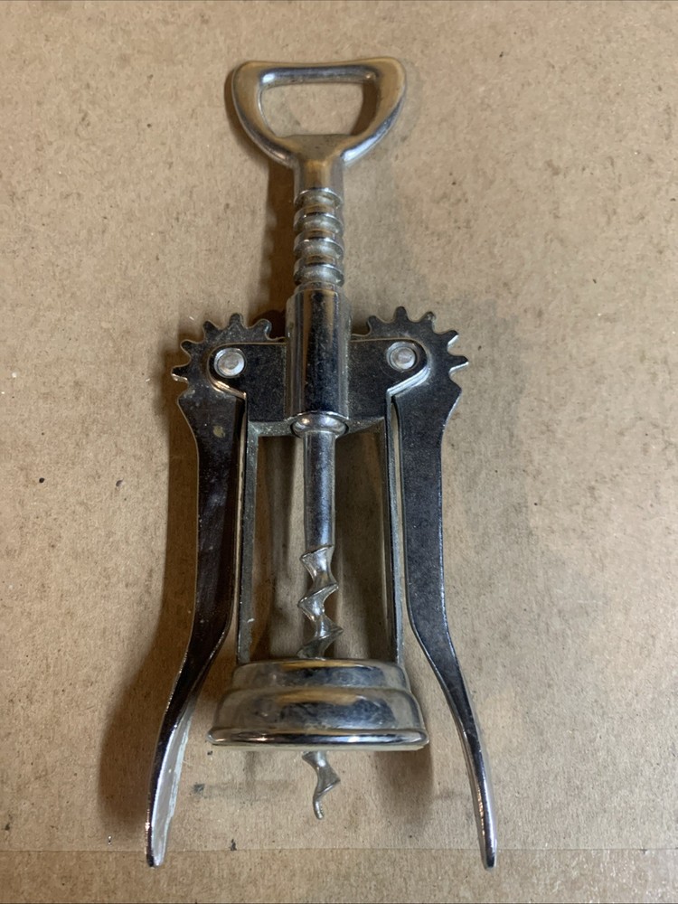 Vintage Cork Screw Stainless Barware    4/19
