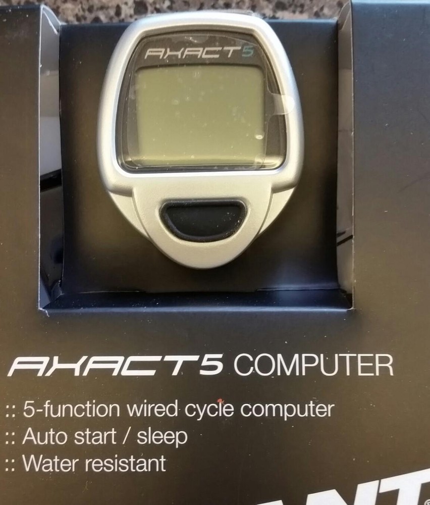 Giant Axact 5  Cycle Computer Speed, Trip Distance, Odometer, Clock, Auto Scan