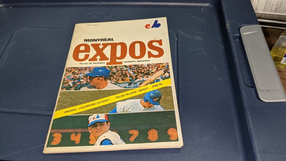 1970 Montreal Expos vs. Boston Red Sox Baseball Program Jarry Park