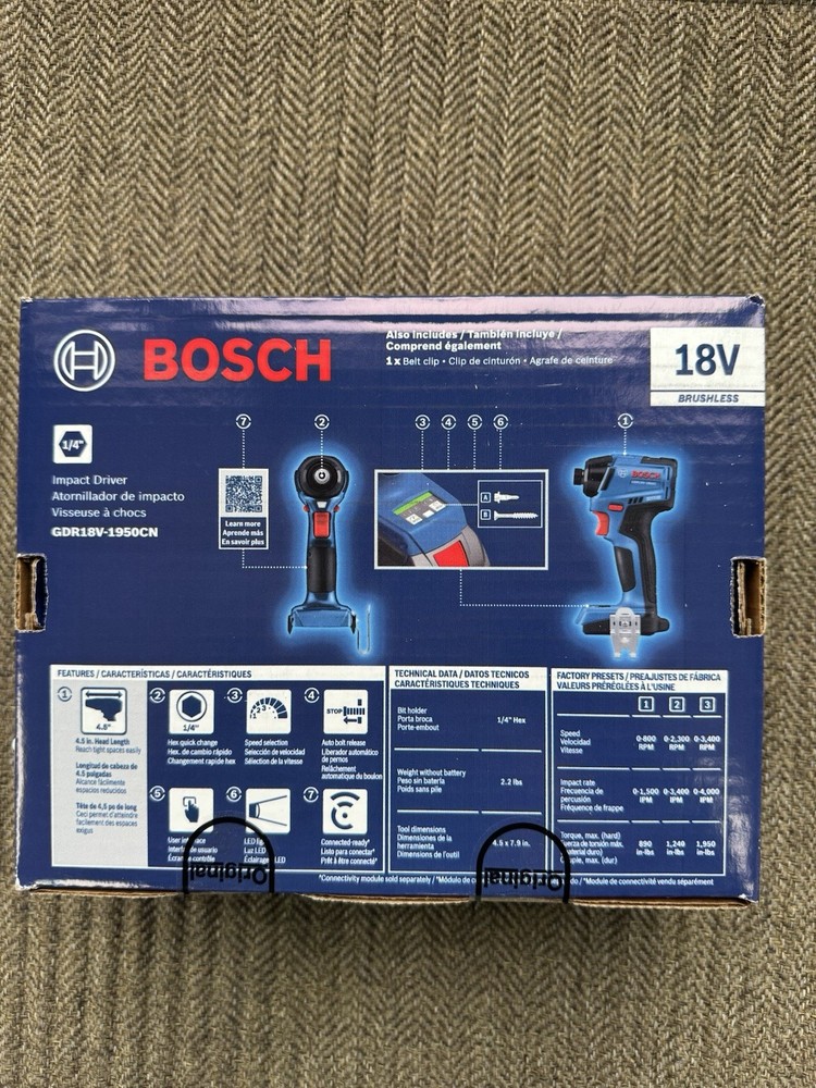 Bosch GDR18V-1950CN 18V Brushless Impact Driver (Bare Tool)