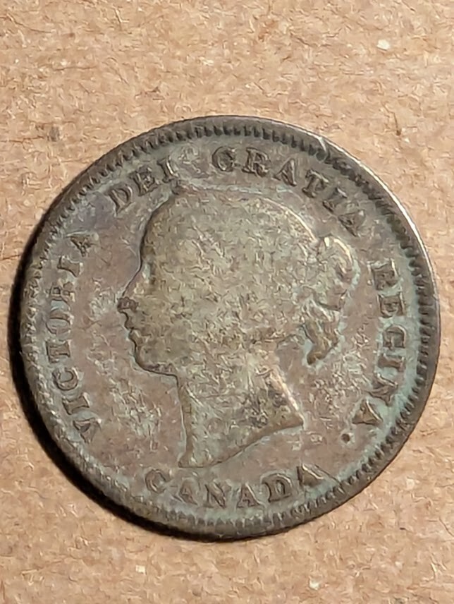 1901 Canada 5 Cents Silver