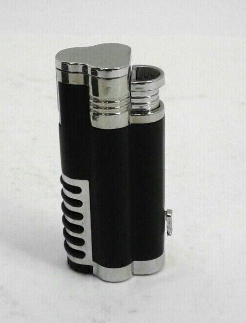 Prestige Cyclone Wind Resistant Triple Torch Cigar Lighter With Punch Cutter