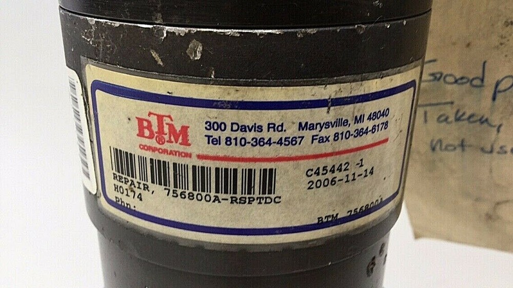 BTM 756800A-RSPTDC Used Finger Clamp Repaired GM 0174-8W9P