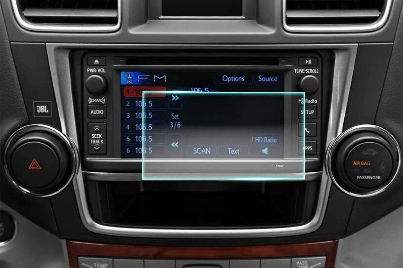 Crystal Clear Screen Protector for 2013 Toyota Highlander 6.1" Navigation