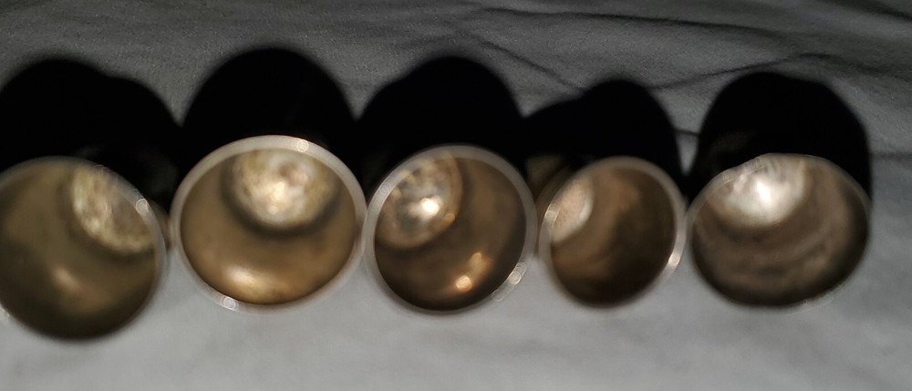 Sewing Memorabilia 5 Antique Sterling Silver Thimbles Assorted Makers