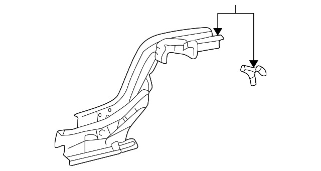 Genuine GM Rear Rail 88972292