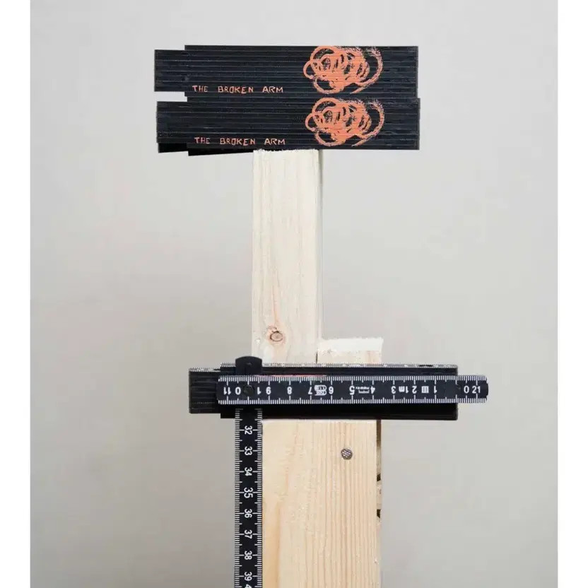 The Broken Arm 1M Plastic Folding Ruler New Sealed