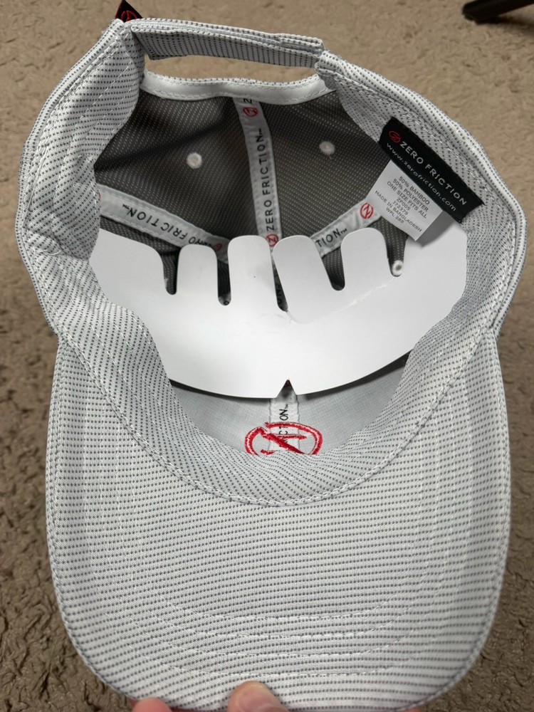Zero Friction Golf Hat Adjustable Gray Breathable New With Tags