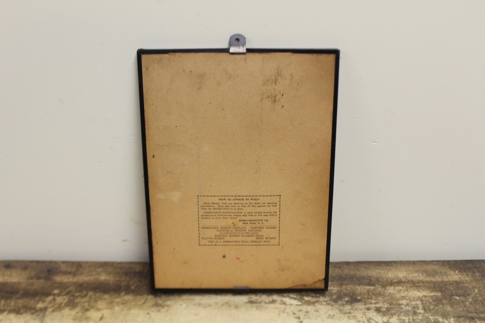 Original Fort Pitt Beer Mirror Sign Thermometer