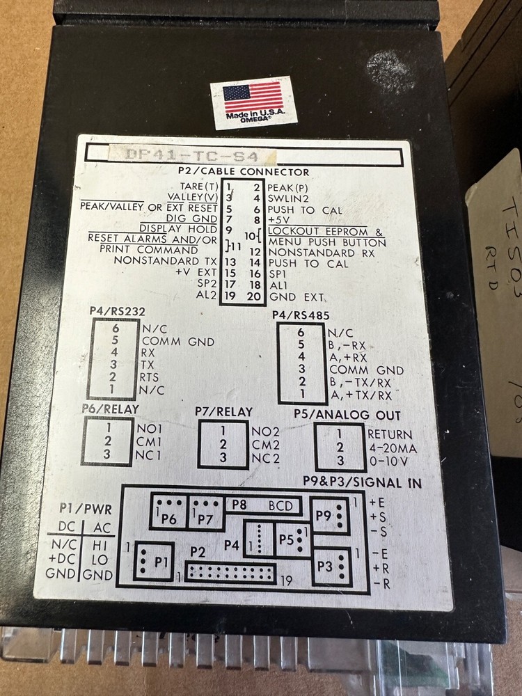 Omega DP41-TC-S4 High Performance Temperature Indicator 115V