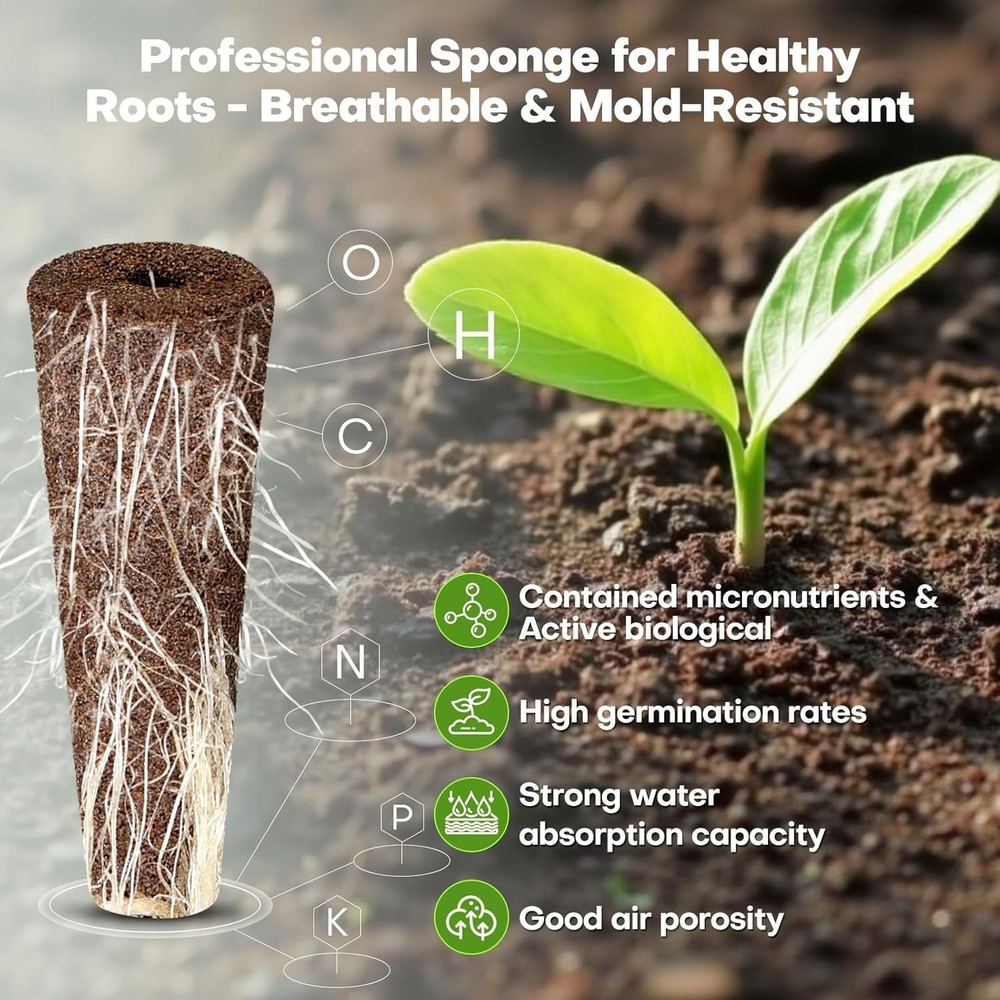 Complete Hydroponic Garden Kit: 86PCS for Fast Germination & -Round Harvests