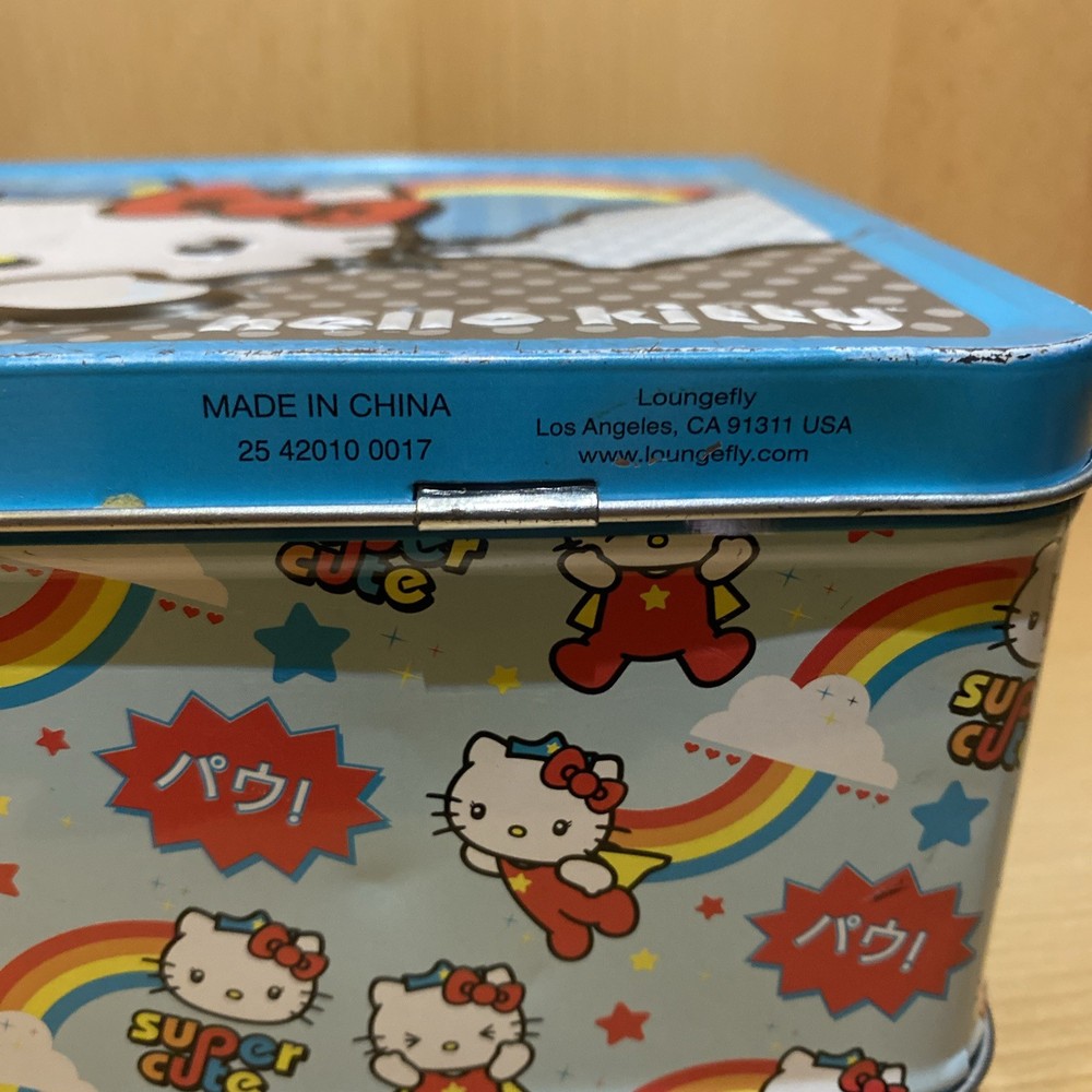 Hello Kitty Loungefly Super Cute Blue Lunch Box 2010