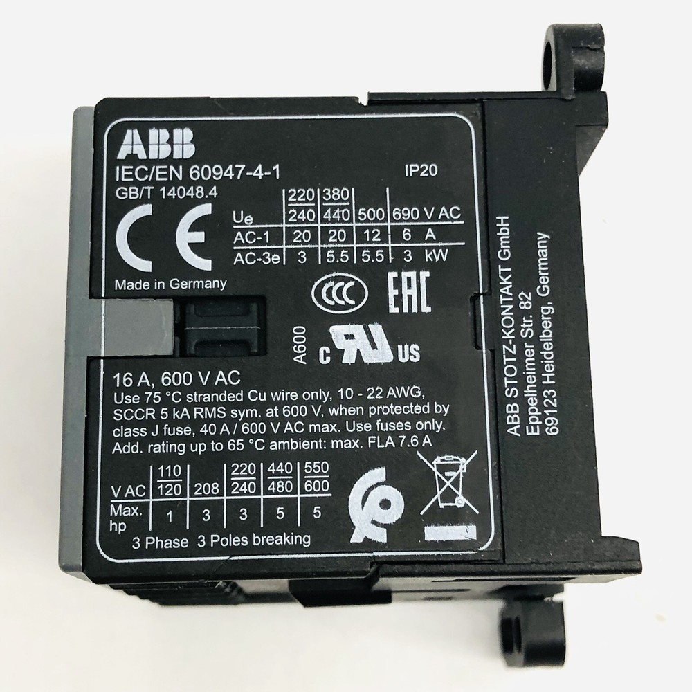 BC7-40-00-F-01 MINI CONTACTOR 4 POLE 24V