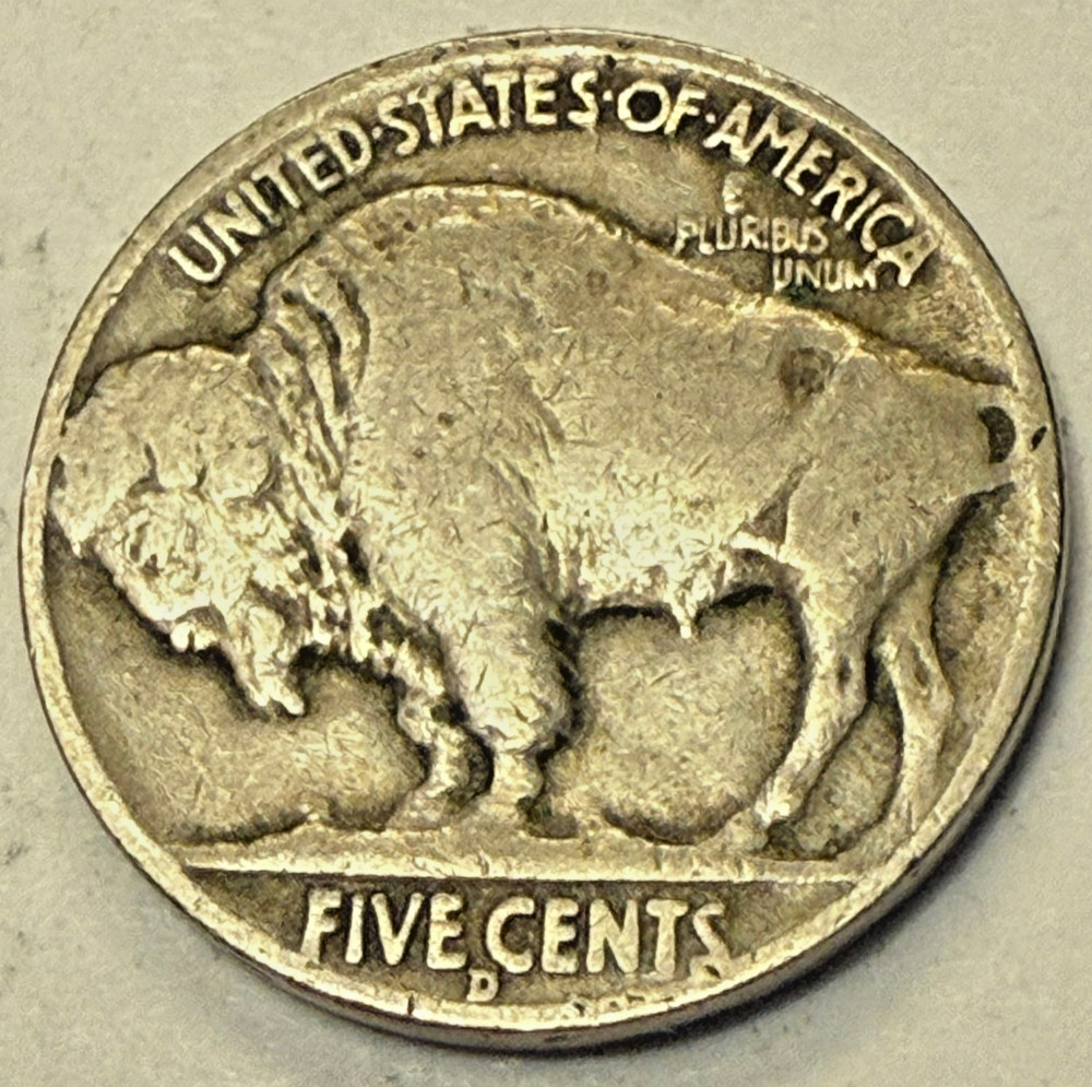 1936-D 5C Buffalo Nickel