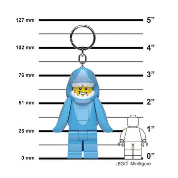 LEGO® Minifigures Keychain Light Shark Suit Guy
