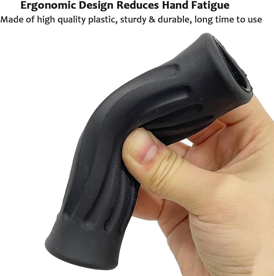 Rollator Hand Grips Replacement for Elderly & Disabled - Rolling Black-A