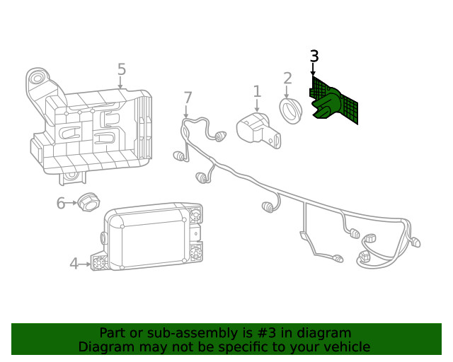 Genuine Volkswagen Mount Plate 3CN-919-491-B