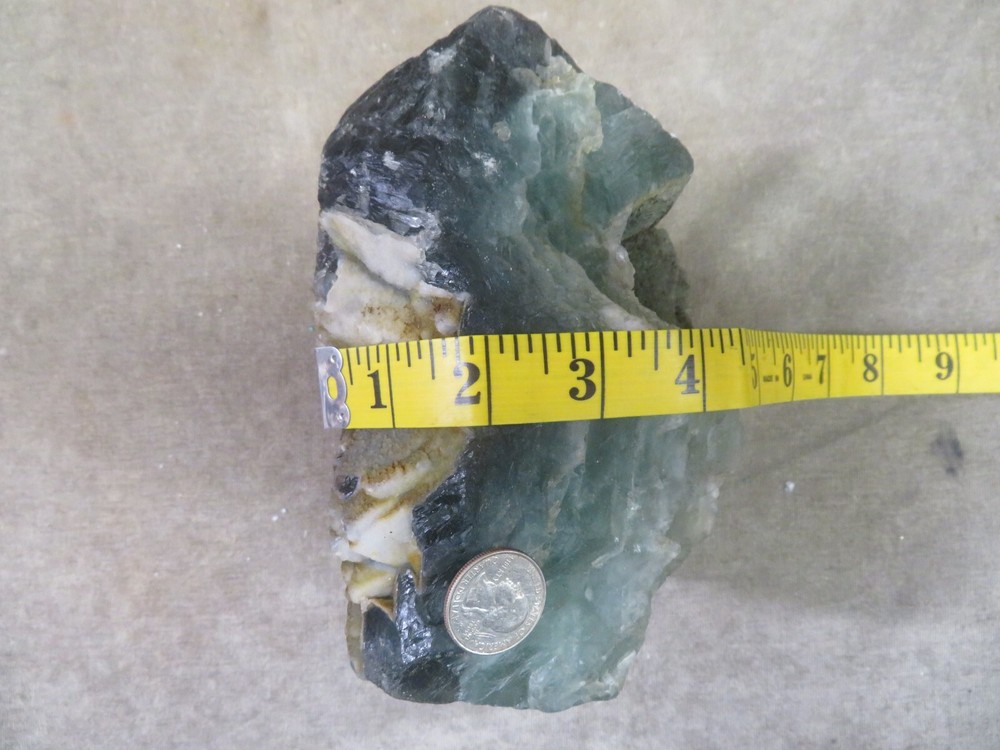 8 pound 8 ounce Multi Colored Fluorite Cutting Rough Durango Mexico