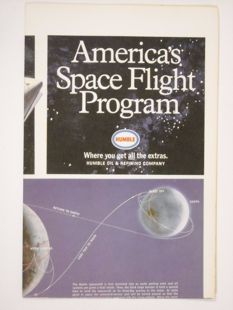 Vintage Humble Oil America's Space Flight Program